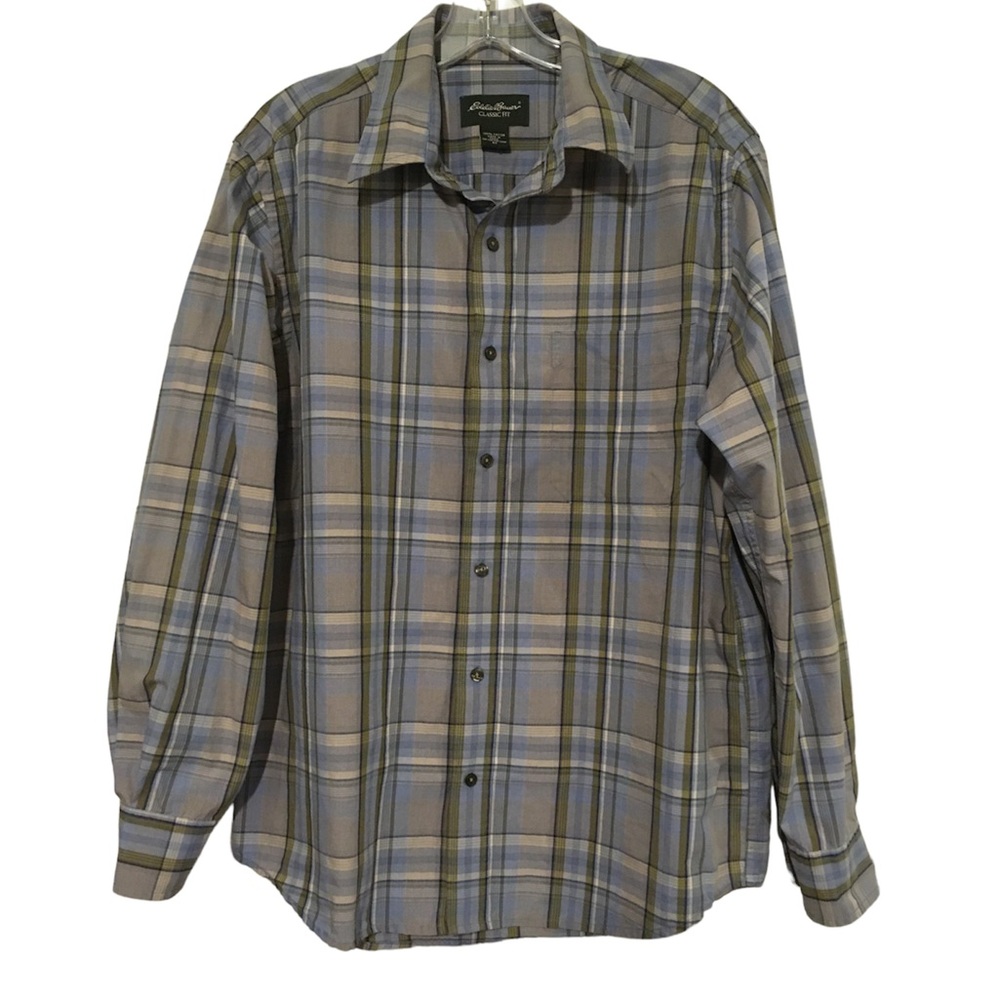 Eddie Bauer Shirt, Classic Fit, Size: Medium